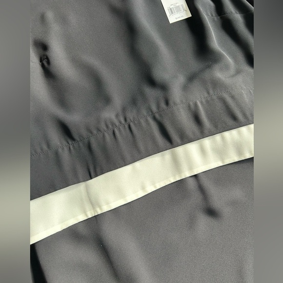 BANANA REPUBLIC Tiered Shift Dress black and White Size 6 - Picture 4 of 14